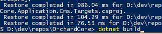 dotnet build